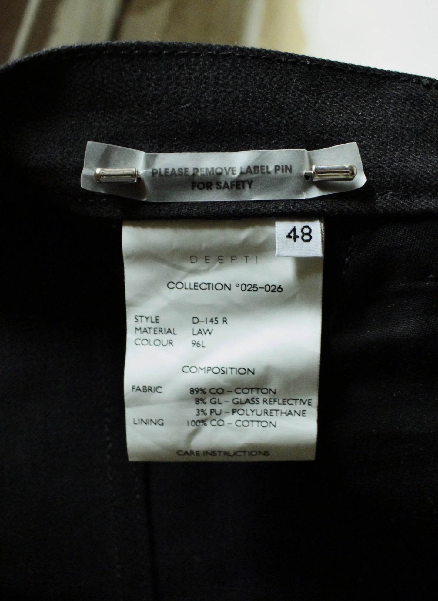 DEEPTI Collection °025-026 'D–145R' Reflective Selvedge Denim