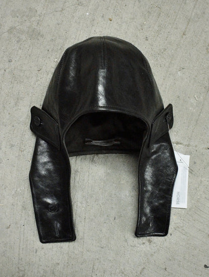 DEEPTI Collection °025-026 'LA–175R' Padded One-piece Horse Leather Aviator Hat