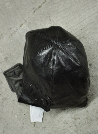 DEEPTI Collection °025-026 'LA–175R' Padded One-piece Horse Leather Aviator Hat