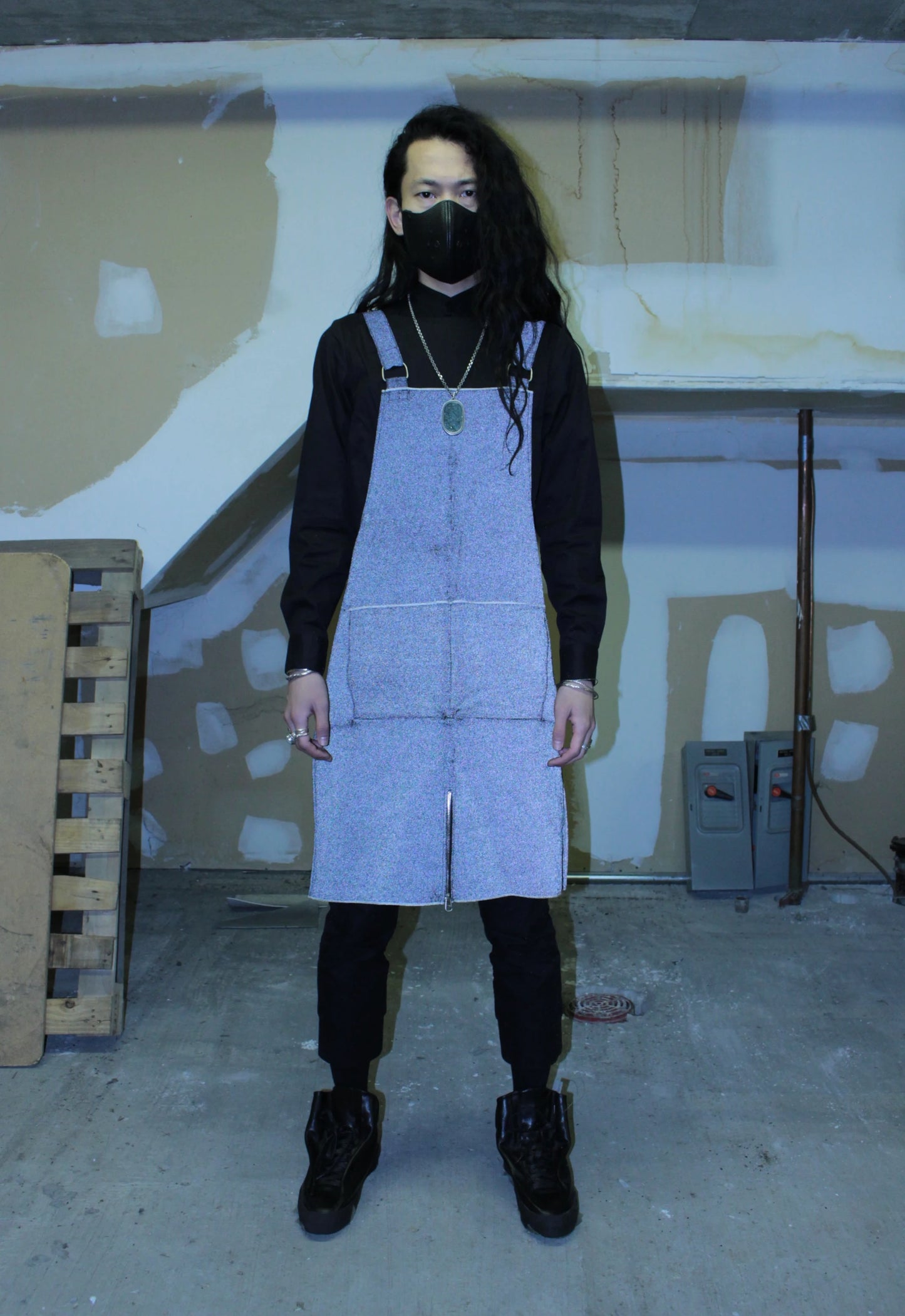 DEEPTI Collection °025-026 'V–154' Reflective Selvedge Denim Apron Vest