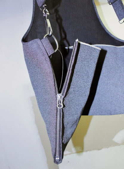 DEEPTI Collection °025-026 'V–154' Reflective Selvedge Denim Apron Vest