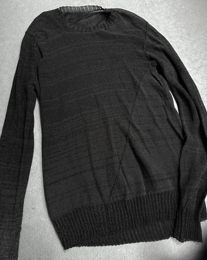 DEEPTI Collection °022-023 'K-164 LUX/96L' Reflective Black Knit Sweater