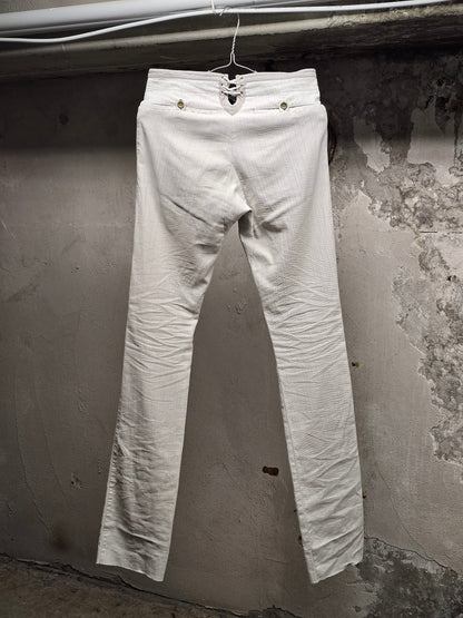 Carol Christian Poell SS02 "Traditional Escape" 'PM/1602MOVE' Corset Back Skinny Trousers