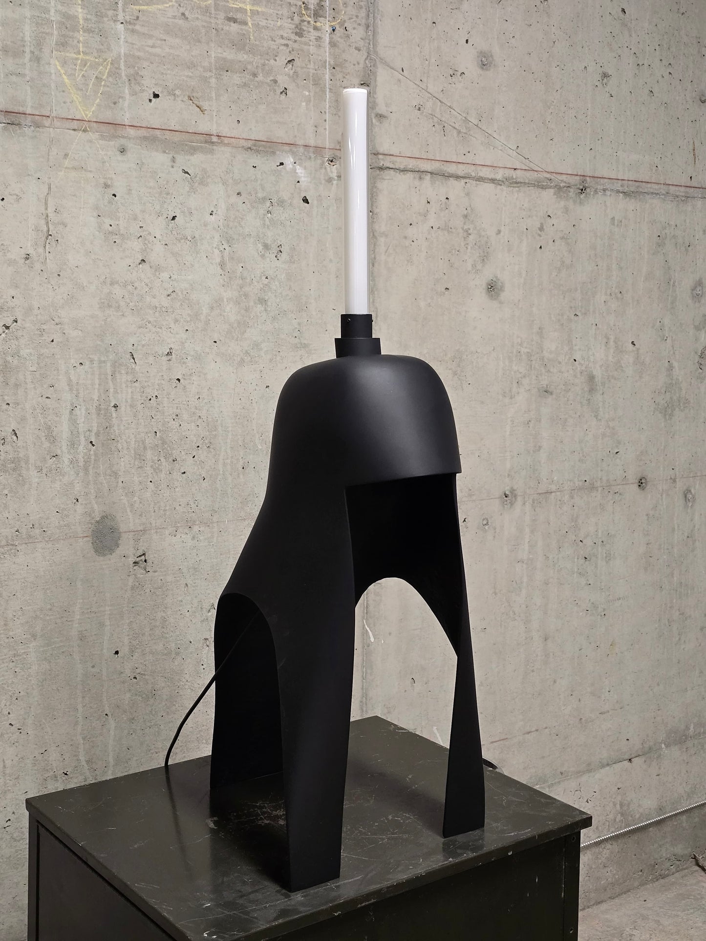 Rick Owens AW22 "STROBE" Black 'HEDJET' Helmet Lamp