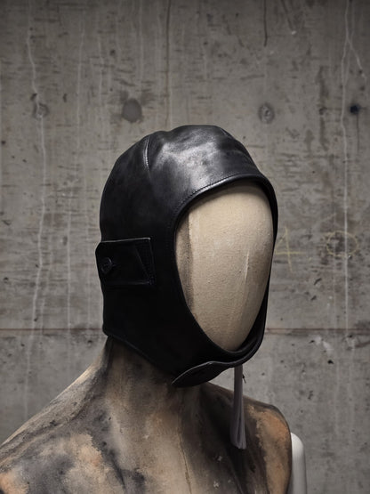 DEEPTI Collection °025-026 'LA–175R RAF-98' Padded One-piece Horse Leather Aviator Hat