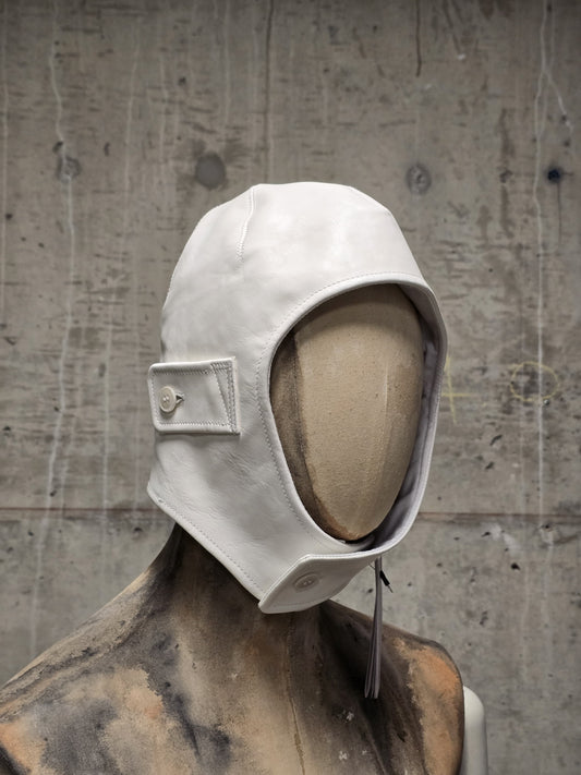 DEEPTI Collection °025-026 'LA–175R RAF-15' Padded One-piece Horse Leather Aviator Hat