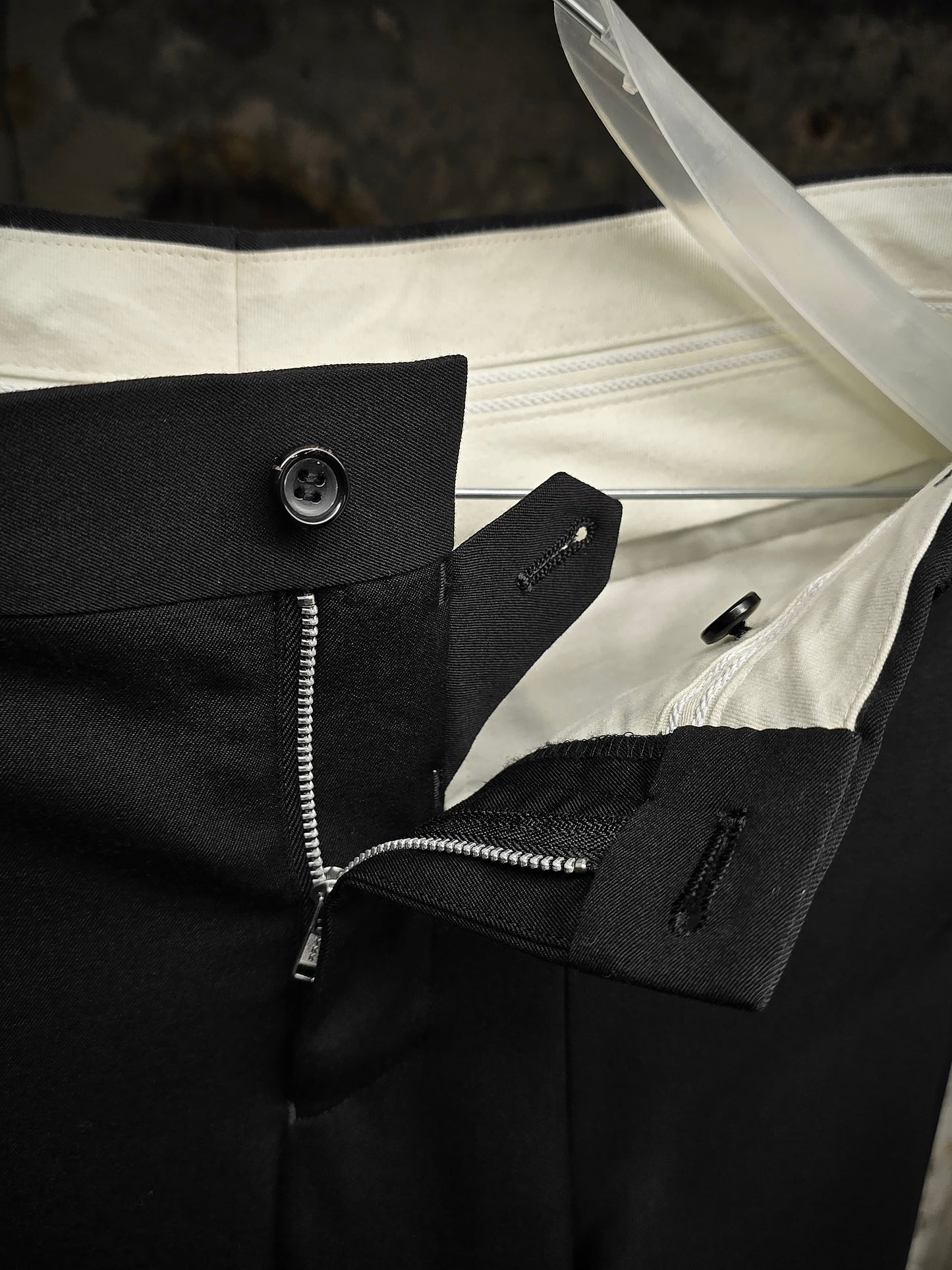 COMME des GARÇONS HOMME PLUS AW23 Four-Legged Wool Trousers