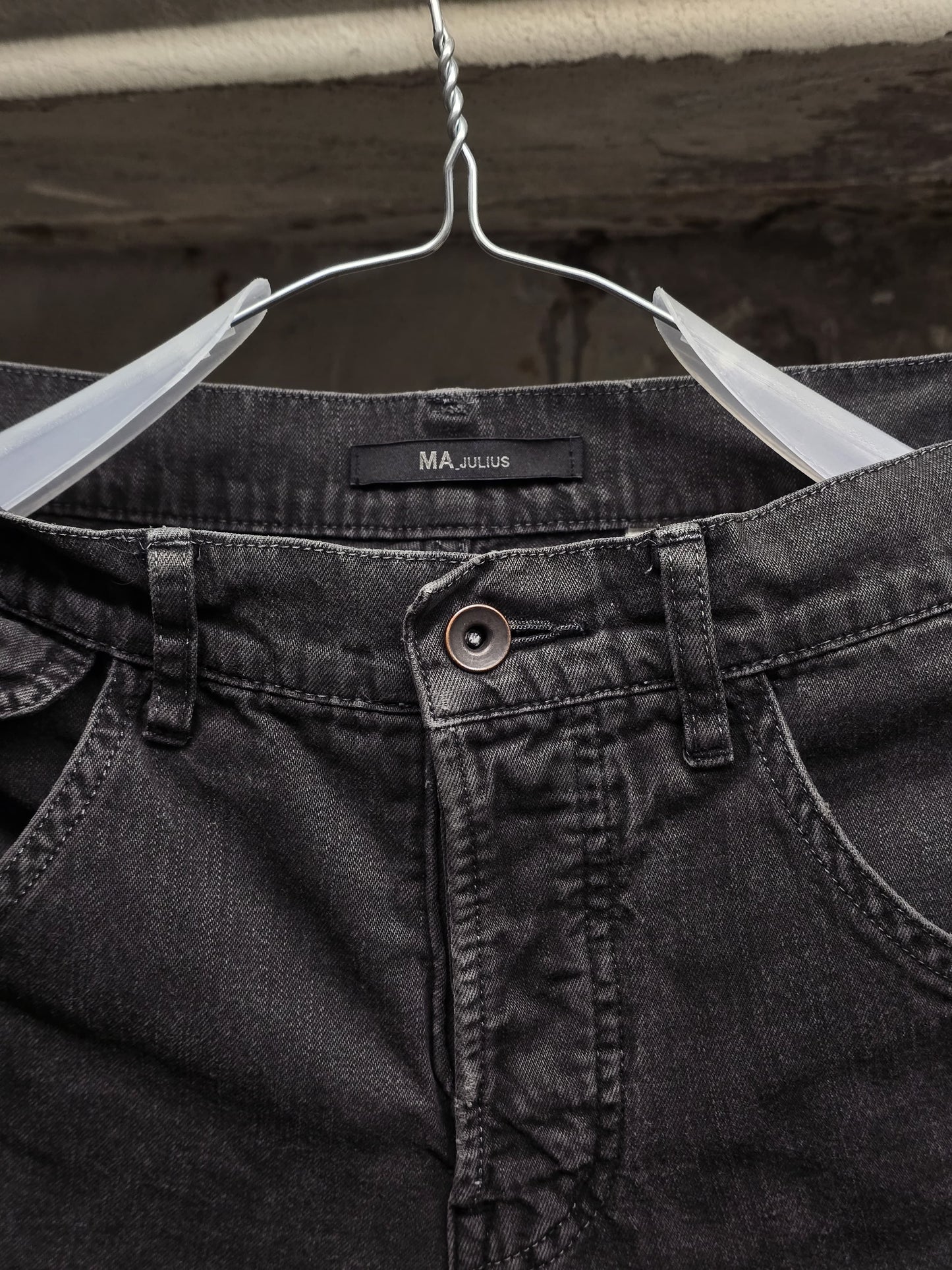MA_Julius SS12 Washed Black J-Cut Skinny Denim
