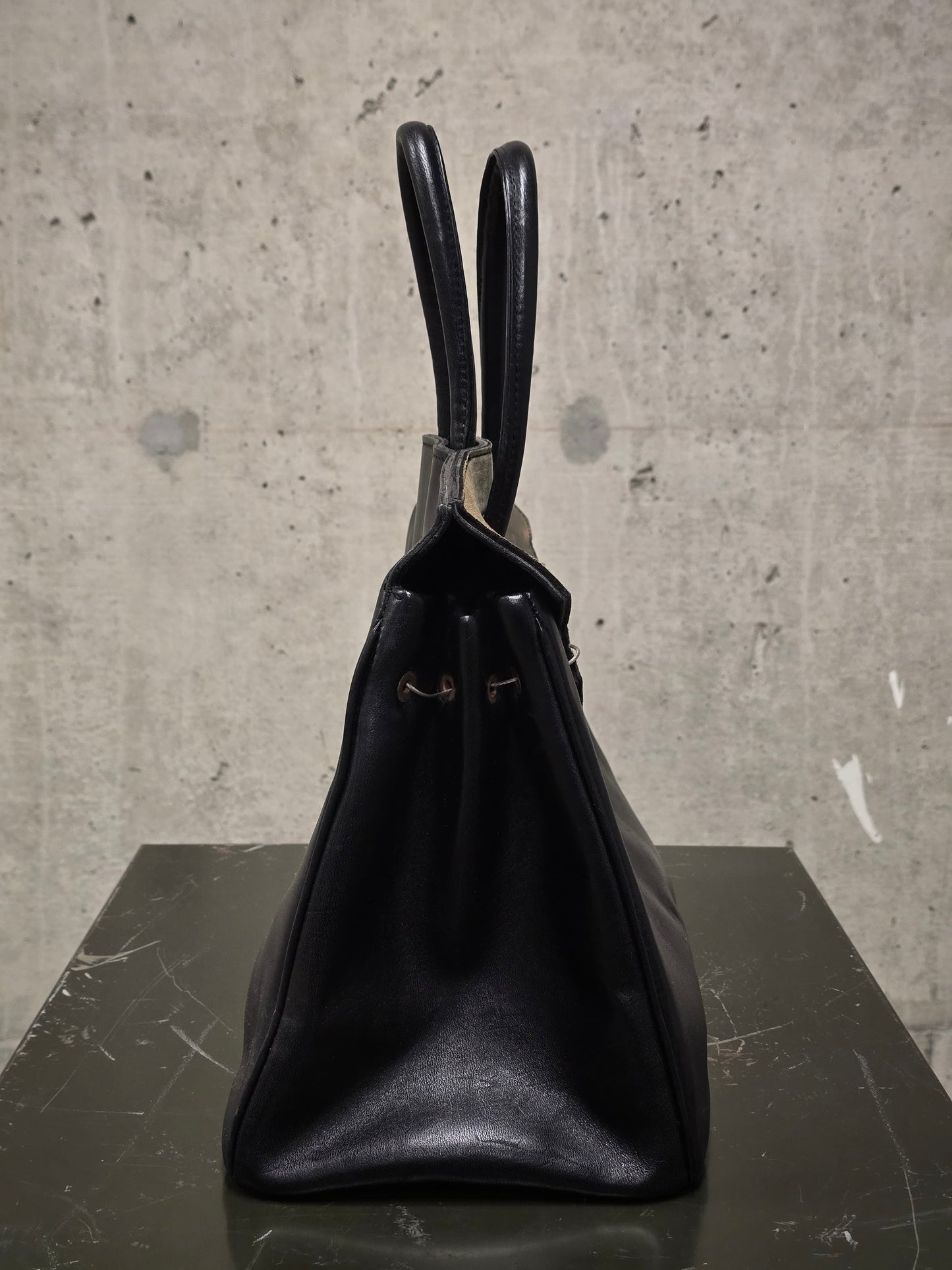ierib SS22 Exclusive Smooth Horse + Marble Cordovan Leather 'Bark Bag #35'