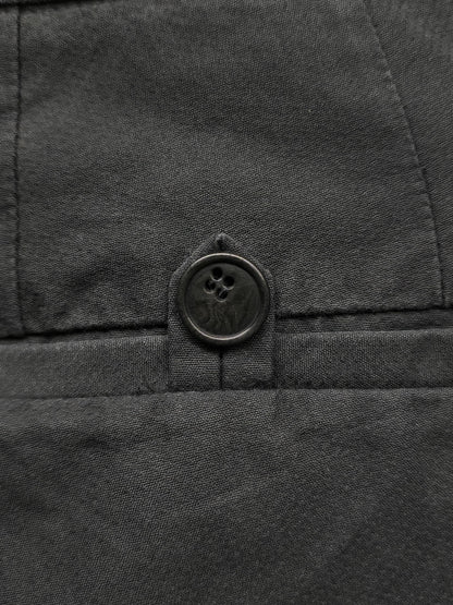 Carol Christian Poell SS06 'PM/2104 RIGHT/10' Yellow Overlock Stitch Classic Trousers detail | DRIEW GARMENTS