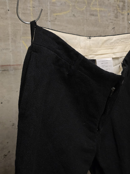 Julius_7 AW07 "UNTITLED;" Metalic Wool Double Layer Shorts Leggings