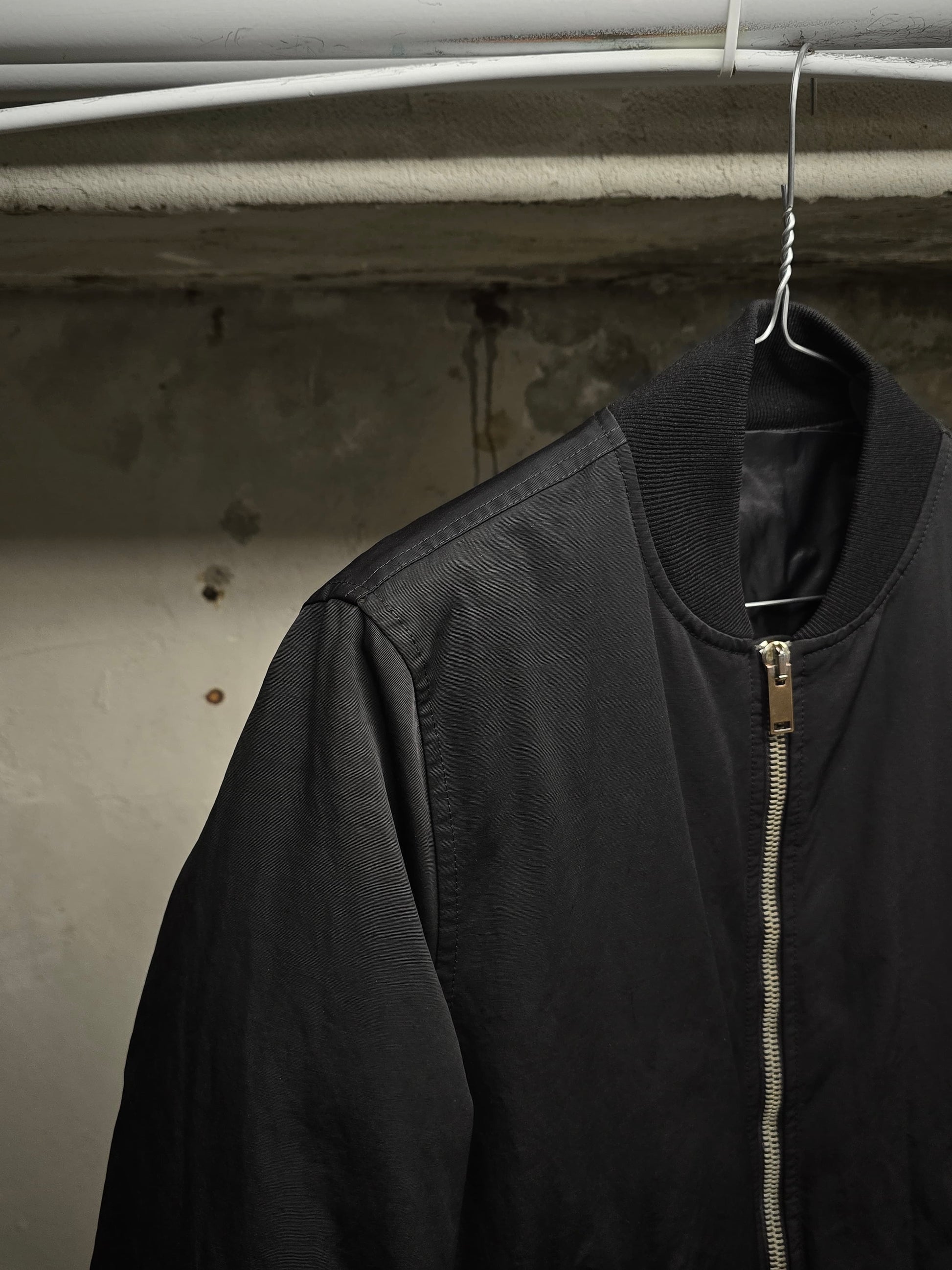 Rick Owens AW13 "PLINTH" Down Filled MA-1 Bomber Jacket detail | DRIEW GARMENTS