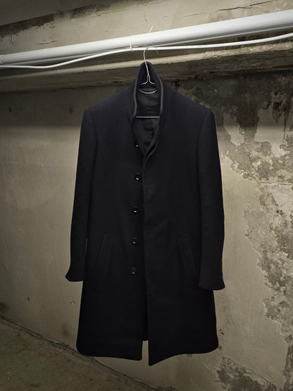 Carol Christian Poell AW01-02 "Public Freedom" High Neck Wool Coat detail | DRIEW GARMENTS