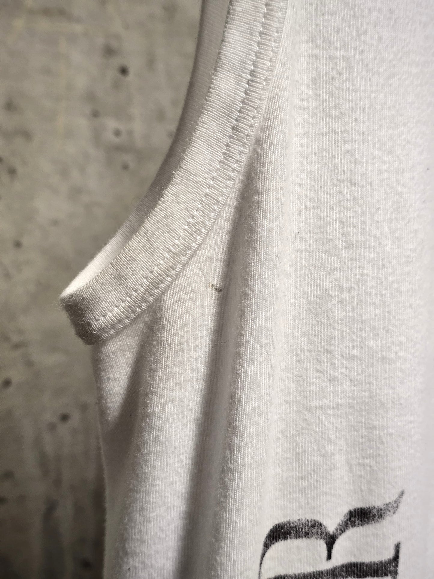 Ann Demeulemeester SS18 "FOREVER 02 KIDS" White Graphic Rib Knit Tank Top