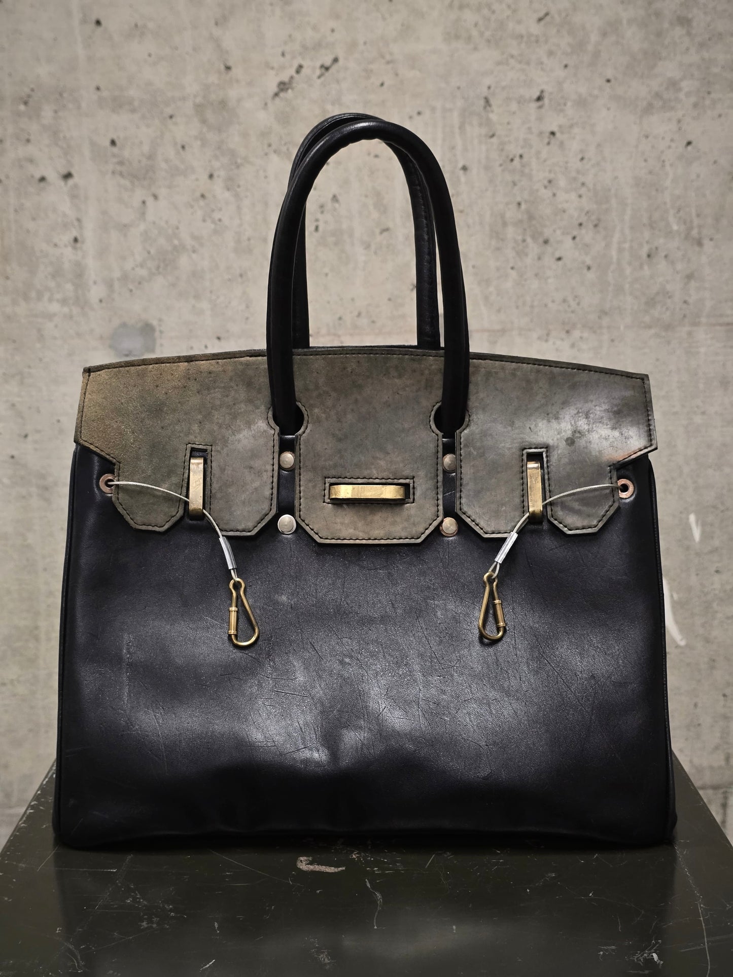 ierib SS22 Exclusive Smooth Horse + Marble Cordovan Leather 'Bark Bag #35'
