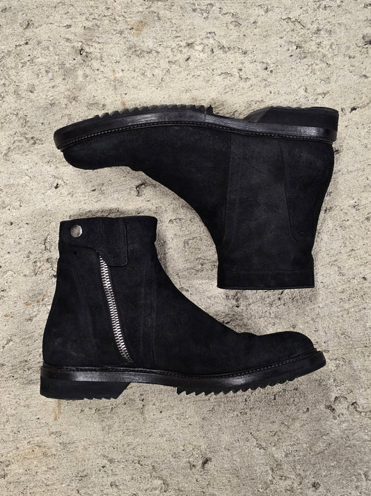 Rick Owens SS17 "WALRUS" Goodyear Flex Reverse Cow Leather Creeper Boots