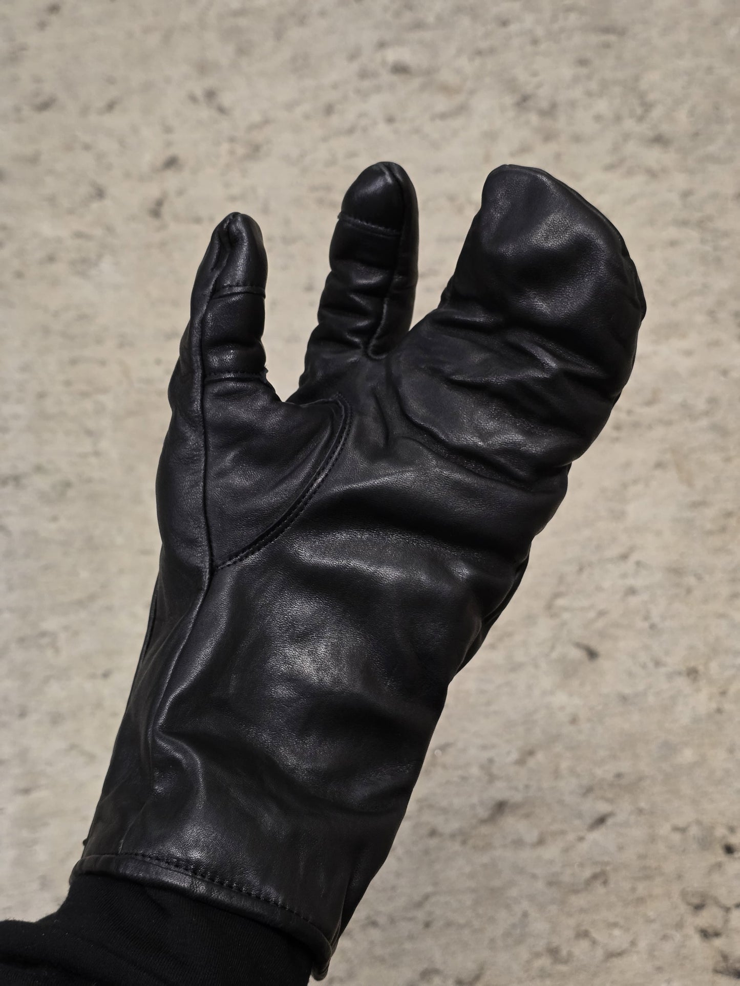 The Viridi-Anne x D.HYGEN AW25-26 Horse Leather Trigger Mittens
