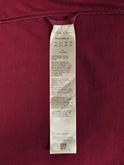 Rick Owens SS23 "EDFU" FUCHSIA Level T-shirt