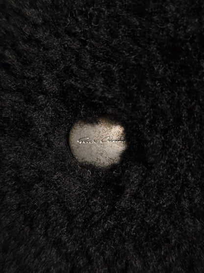Rick Owens AW19 "LARRY" Legaspi Black Lamb Shearling Coat