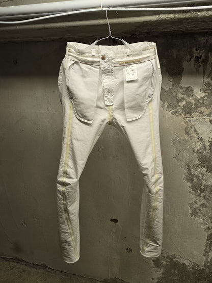 Carol Christian Poell 'PM/2671OD-IN BETWEEN/2' Object-dyed Visible Meltlock Front Zip Trousers