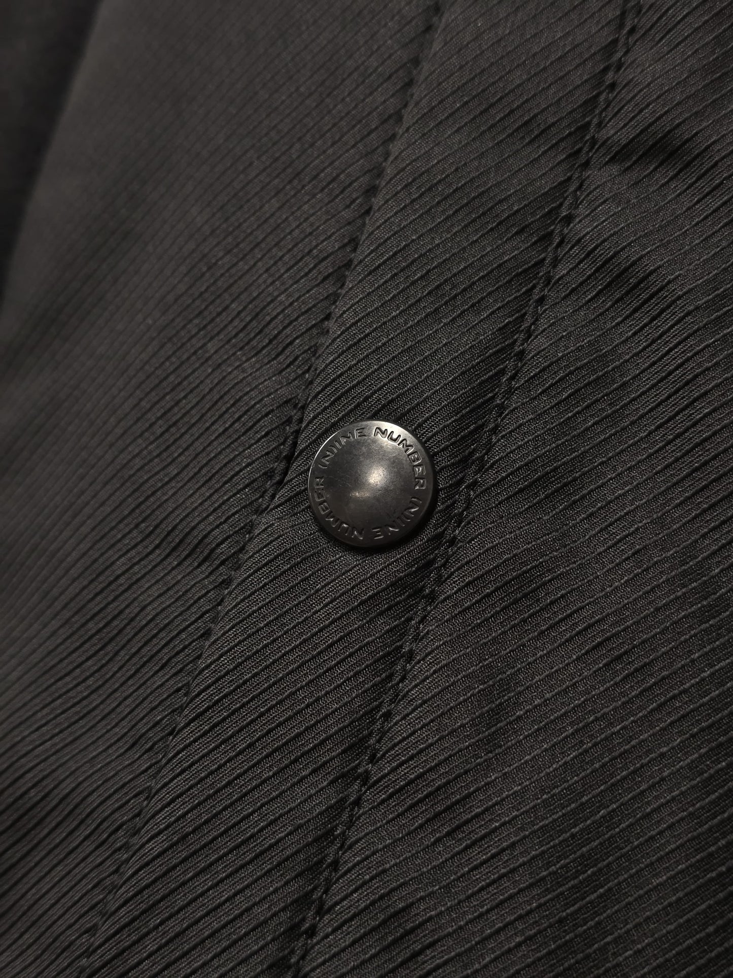 Number (N)ine Wool AW06 "NOIR" Four Leaf Clover Patch Double Layered Bomber Blazer