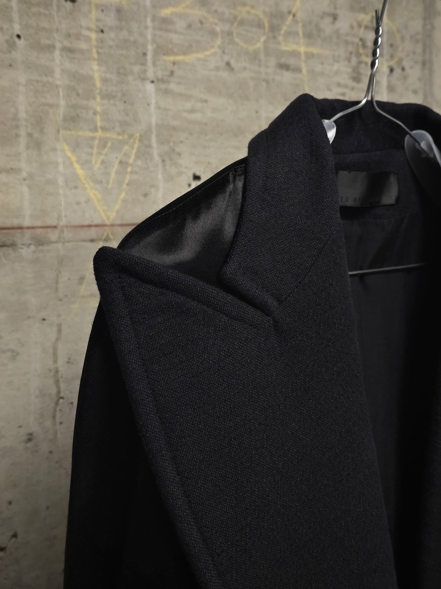 Haider Ackermann 2010s Wide Peak Lapel Open Front Tuxedo Coat