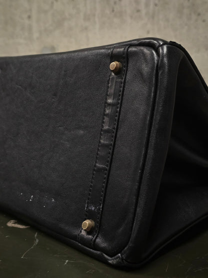 ierib SS22 Exclusive Smooth Horse + Marble Cordovan Leather 'Bark Bag #35'