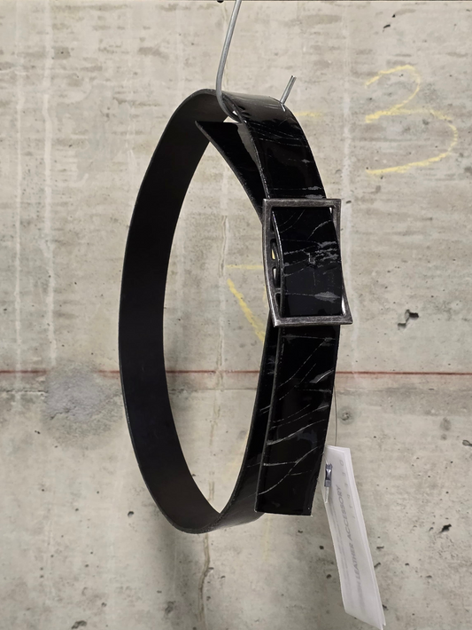 DEEPTI Collection °025 'LA–122X RUEL-99' Crash Bovine Leather Trigger Belt