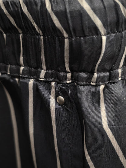 Rick Owens SS23 "EDFU" BLACK PEARL Striped Bela Boxers Shorts