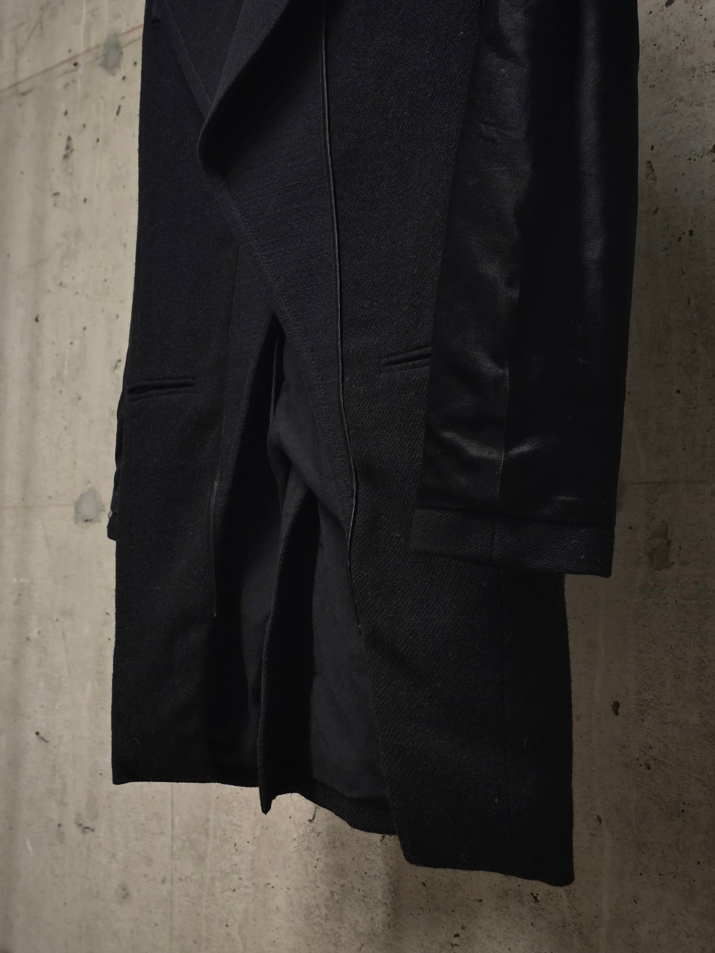 Haider Ackermann 2010s Wide Peak Lapel Open Front Tuxedo Coat