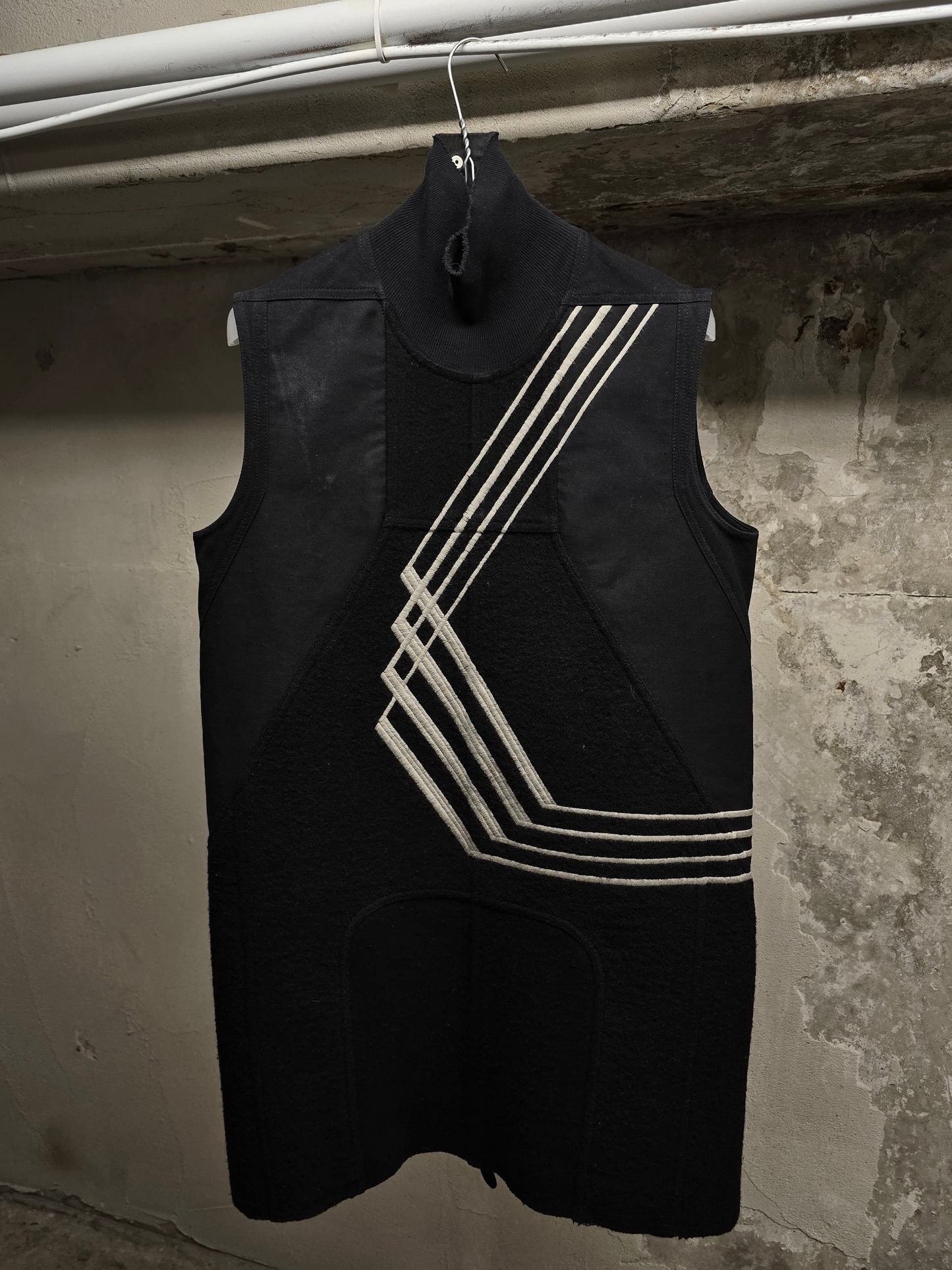Rick Owens AW15 "SPHINX" Geopatch Mock Neck Tunic