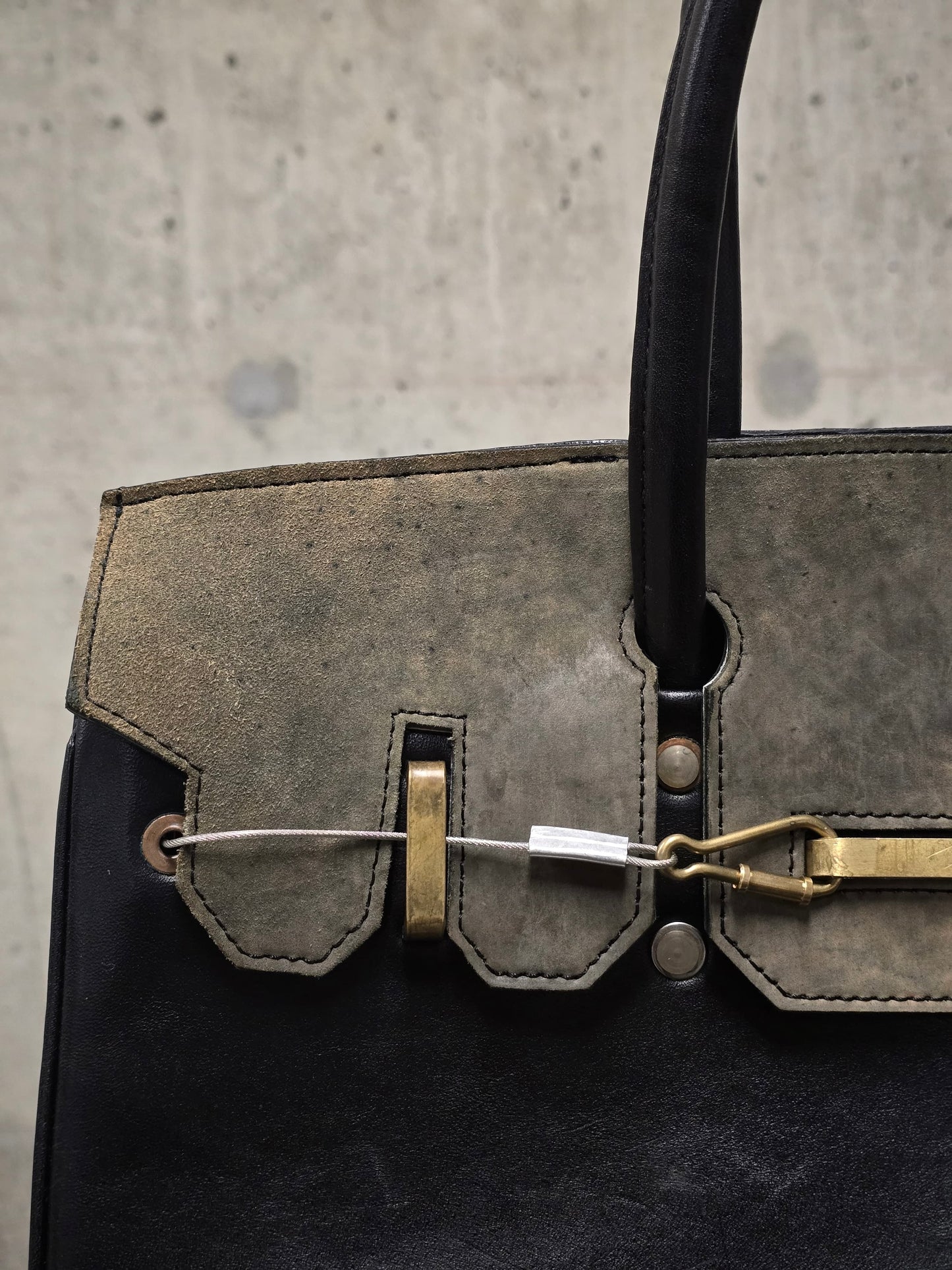 ierib SS22 Exclusive Smooth Horse + Marble Cordovan Leather 'Bark Bag #35'