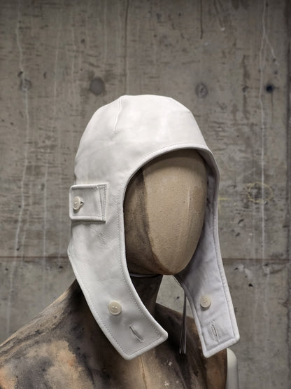 DEEPTI Collection °025-026 'LA–175R RAF-15' Padded One-piece Horse Leather Aviator Hat