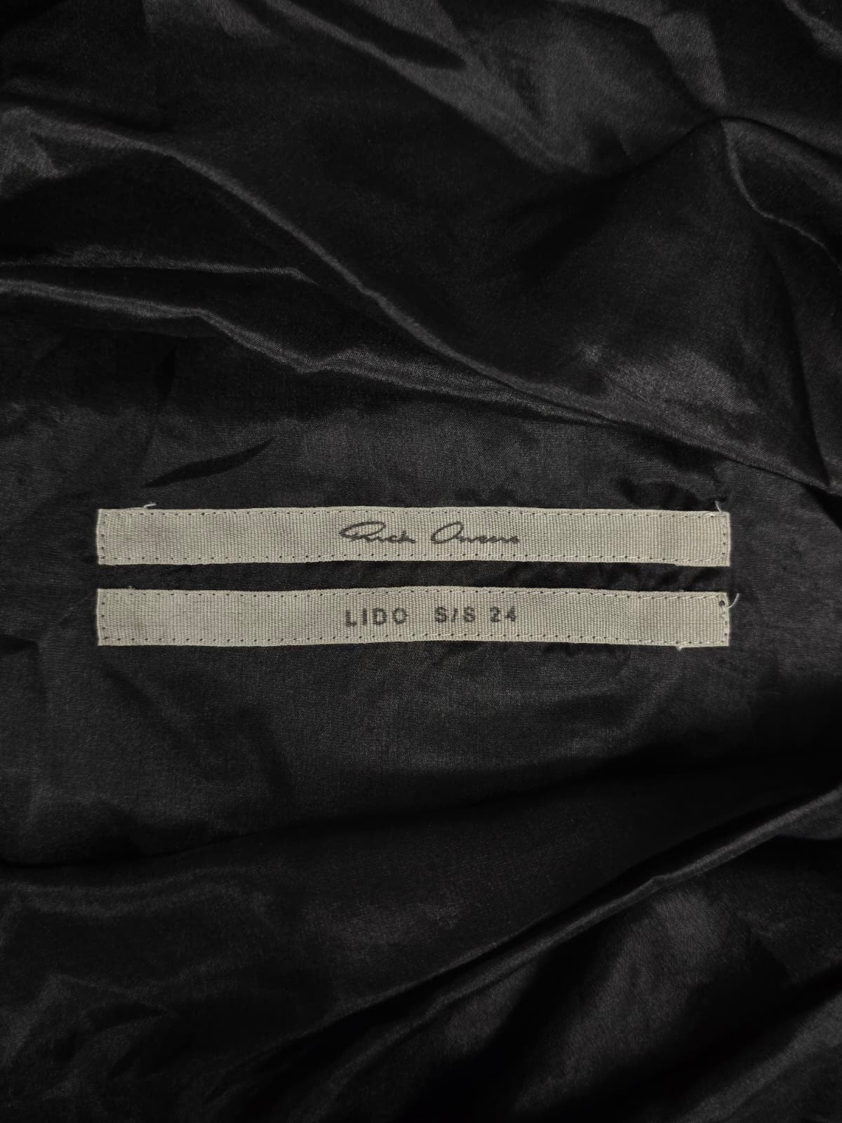 Rick Owens SS24 "LIDO" Silk Bubble Batwing Flight Bomber Jacket