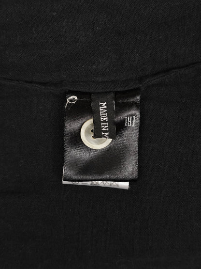 Ann Demeulemeester SS20 Multi Button Black Cotton Robe