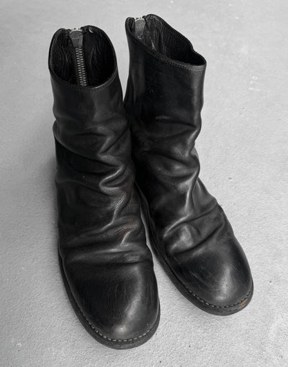 GUIDI 'B986' Horse Leather Short Back Zip Boots