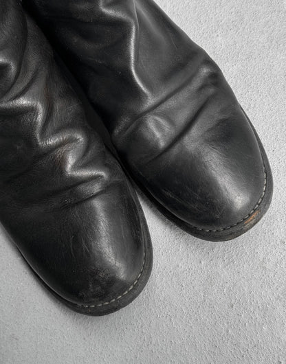 GUIDI 'B986' Horse Leather Short Back Zip Boots