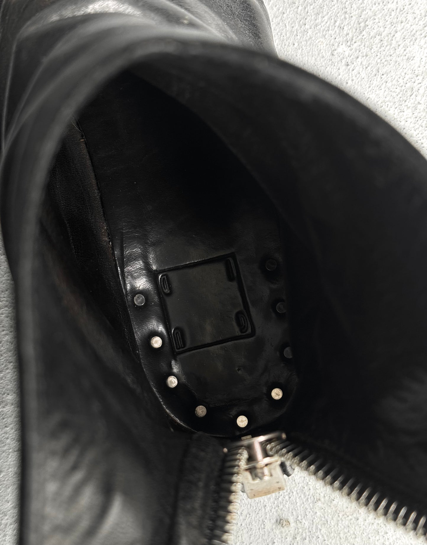 GUIDI 'B986' Horse Leather Short Back Zip Boots