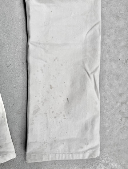 Helmut Lang 1999 Ivory Cotton Cargo Denim