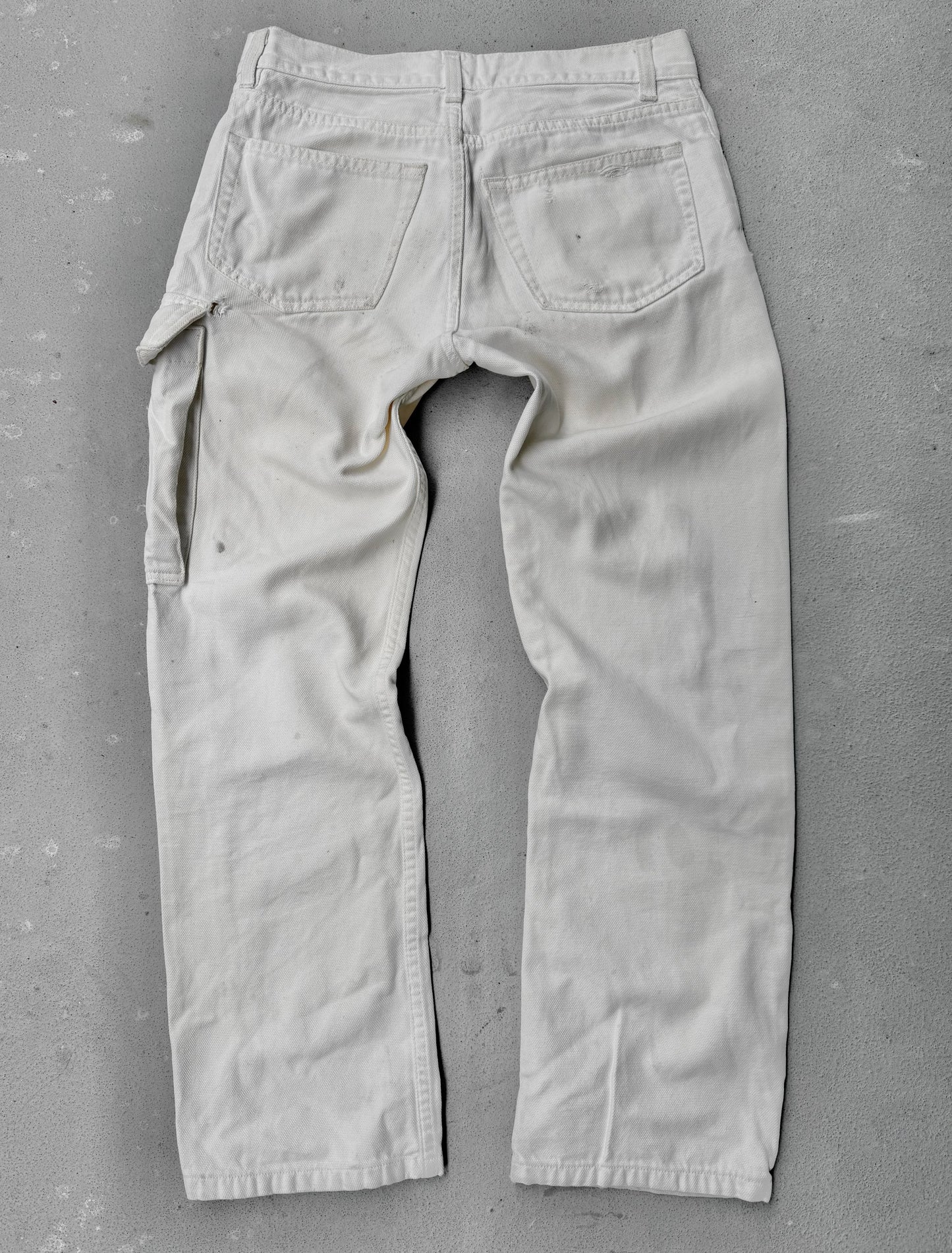 Helmut Lang 1999 Ivory Cotton Cargo Denim