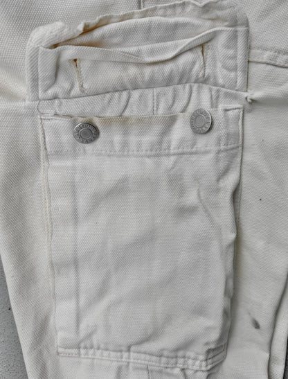 Helmut Lang 1999 Ivory Cotton Cargo Denim