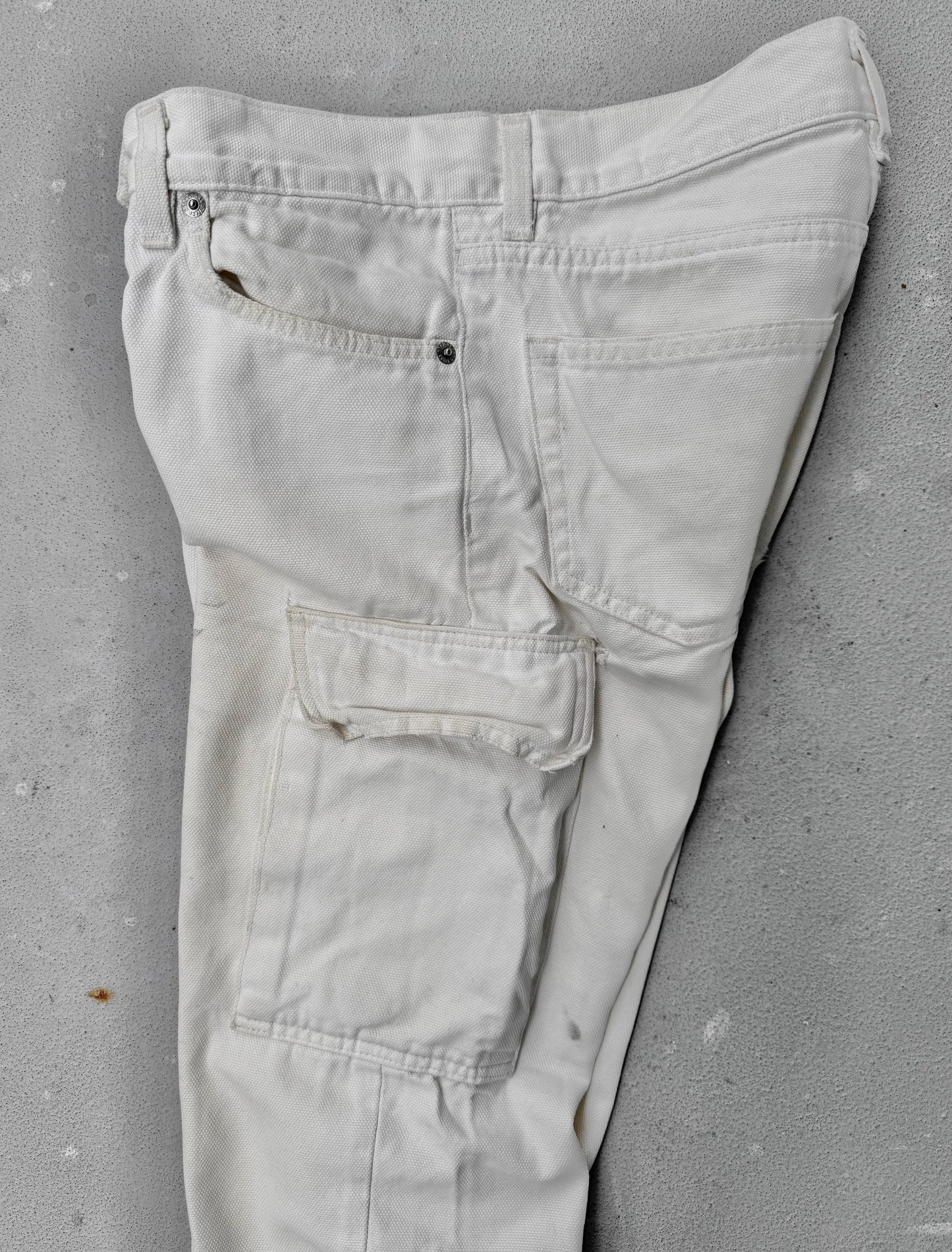 Helmut Lang 1999 Ivory Cotton Cargo Denim