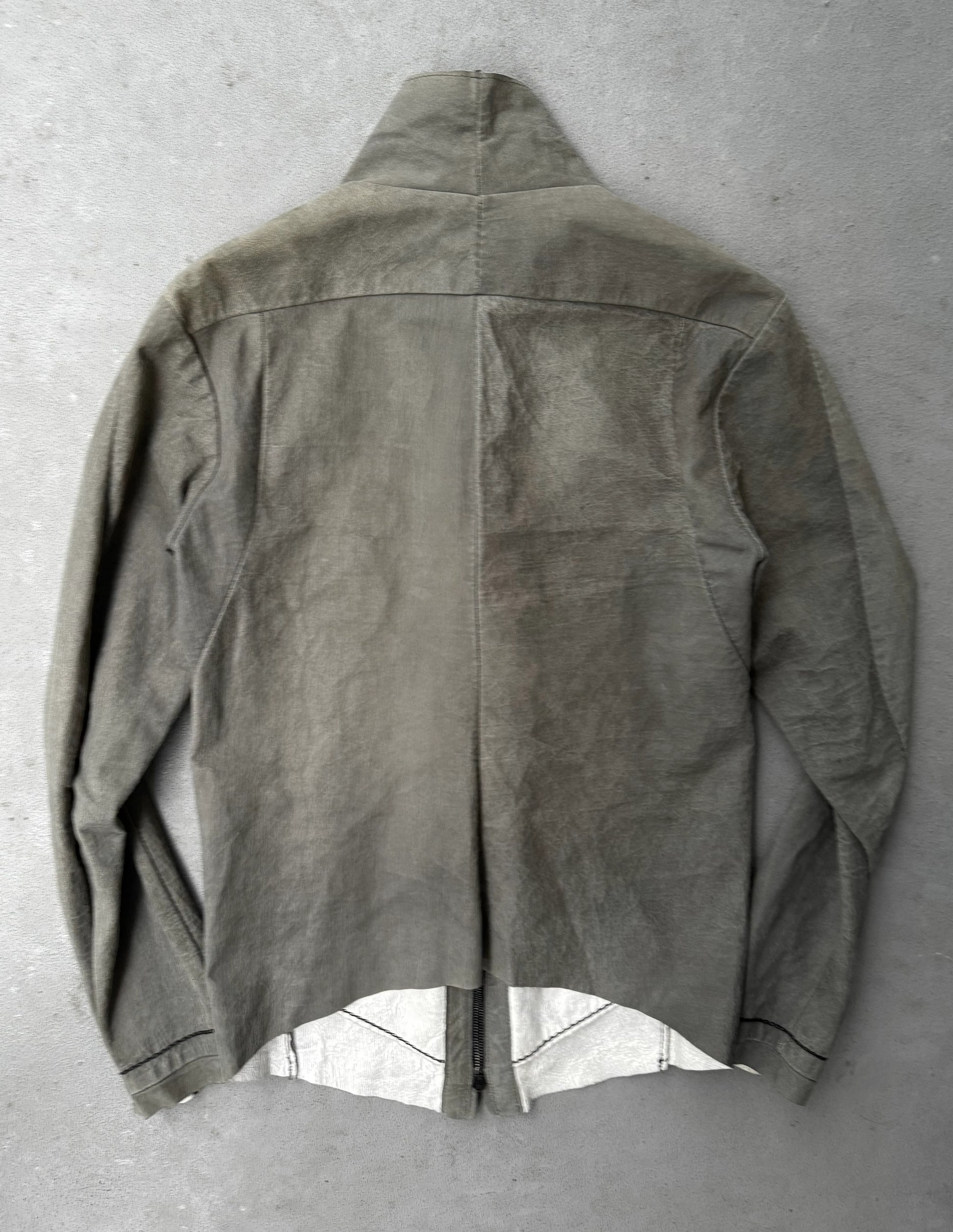 Gray jacket on a gray background