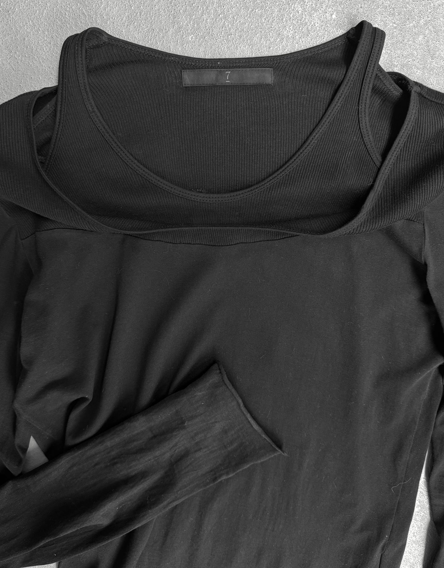 Julius_7 AW09 "CANON_2[protection_ism;]" Double Layer Cotton Jersey Long-sleeves