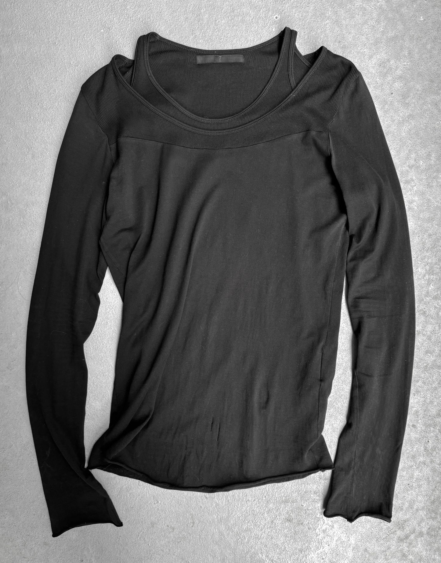 Julius_7 AW09 "CANON_2[protection_ism;]" Double Layer Cotton Jersey Long-sleeves