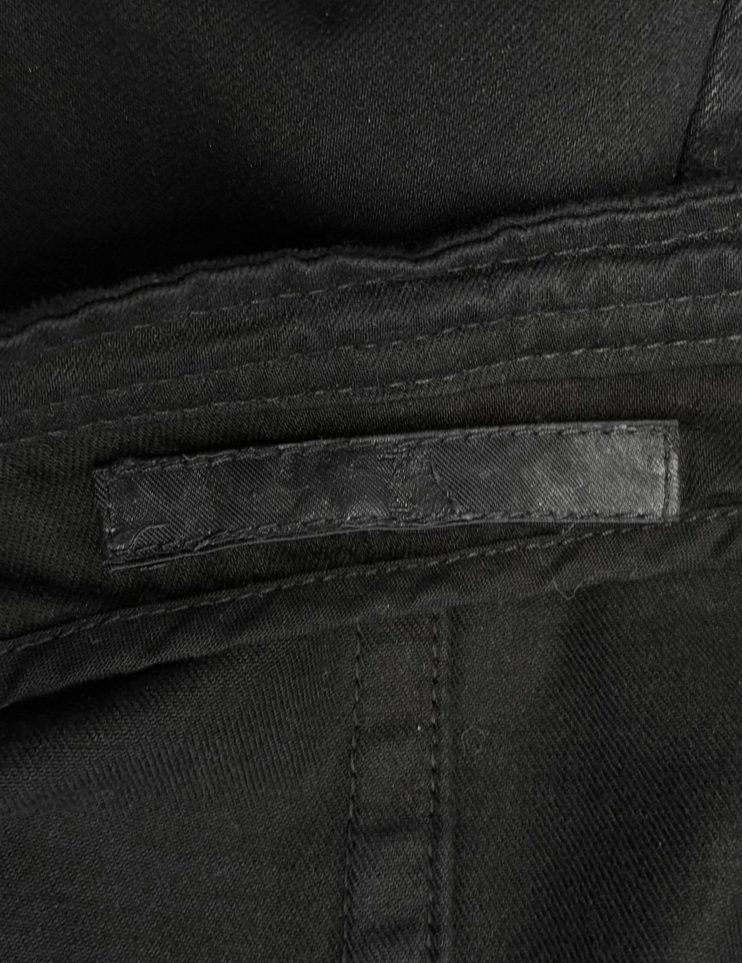 Julius_7 SS11 "Chaos ; Ontological Anarchism" Asymmetrical Zip Distressed Waxed 8oz Denim Rider Jacket