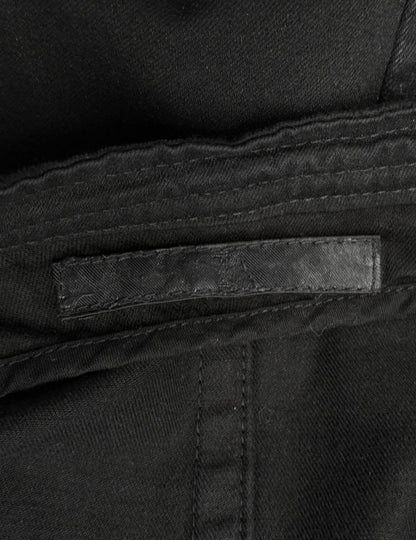 Julius_7 SS11 "Chaos ; Ontological Anarchism" Asymmetrical Zip Distressed Waxed 8oz Denim Rider Jacket