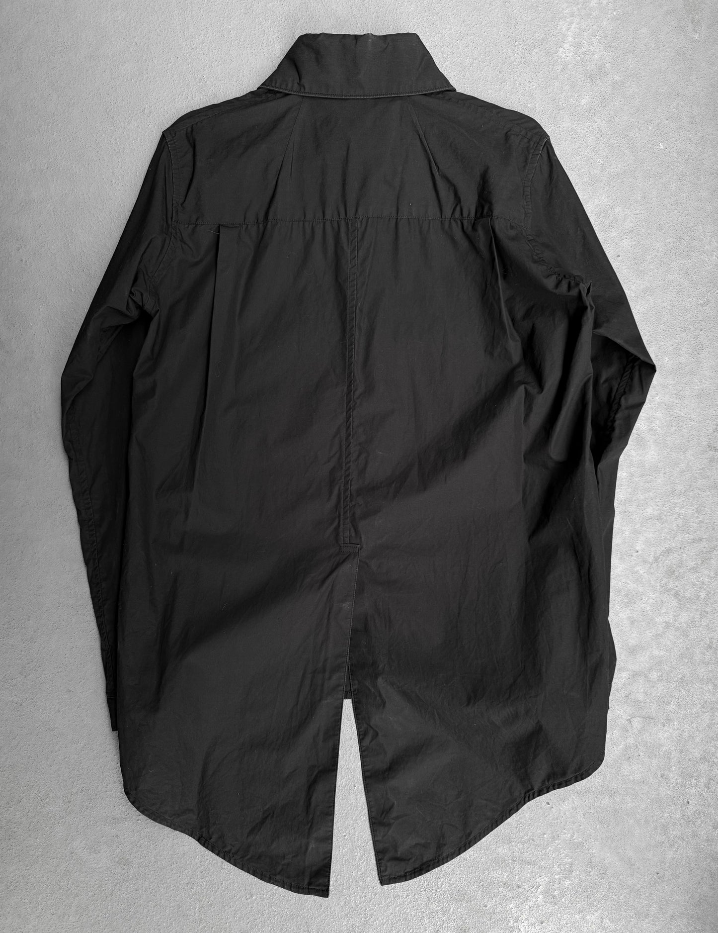 Black jacket on a gray background