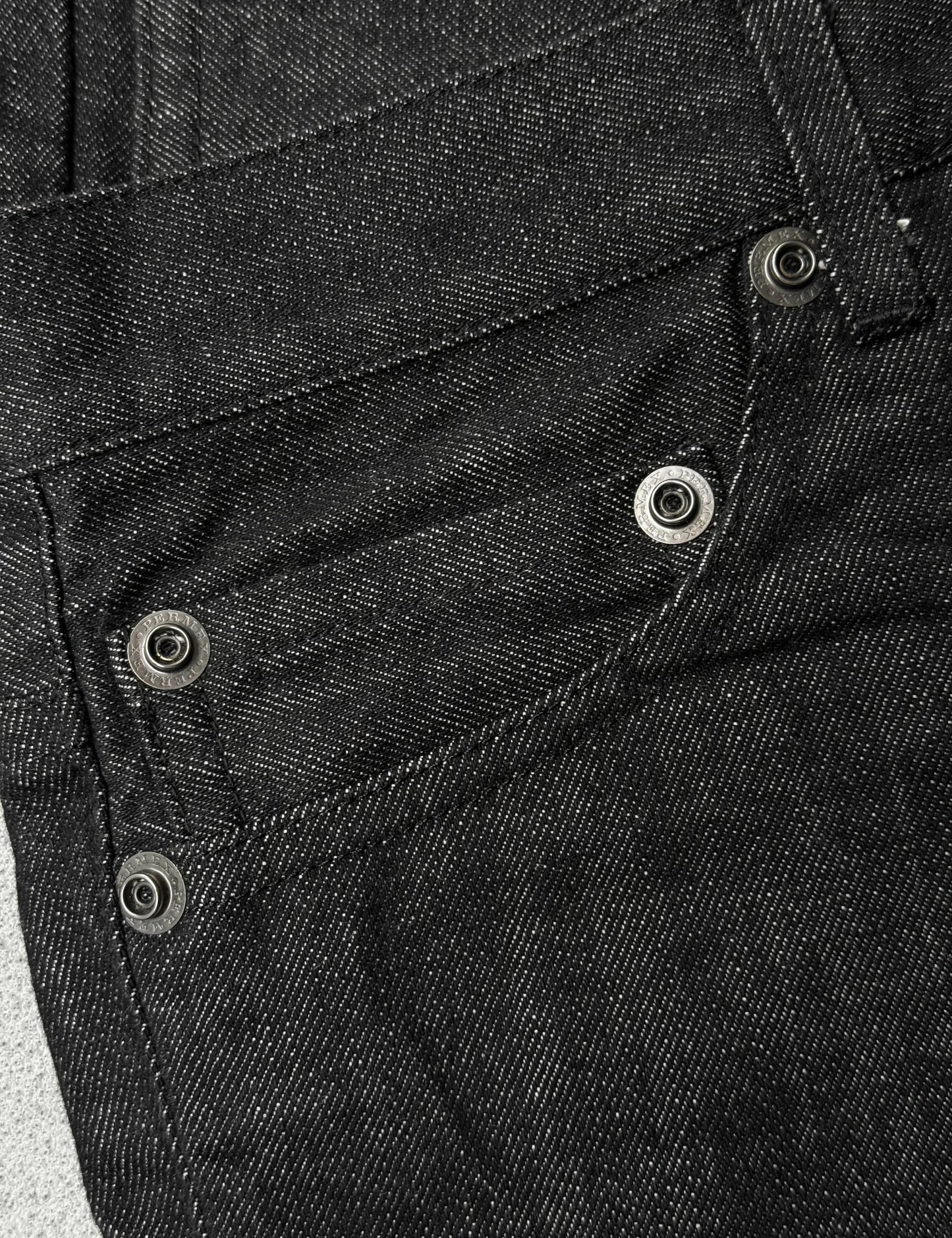 nude:masahiko maruyama Early 00s Deconstructed Double-waisted Cropped Denim