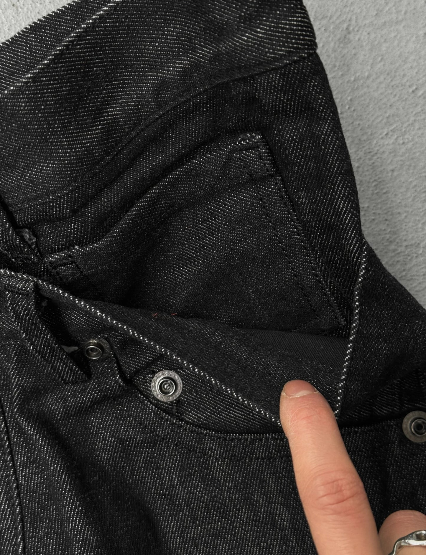 nude:masahiko maruyama Early 00s Deconstructed Double-waisted Cropped Denim